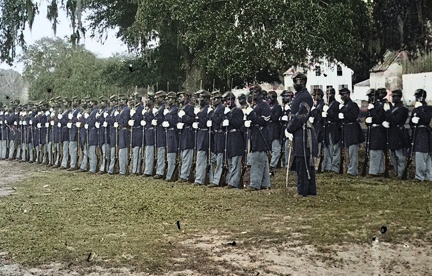 29th Connecticut Regiment, colorized