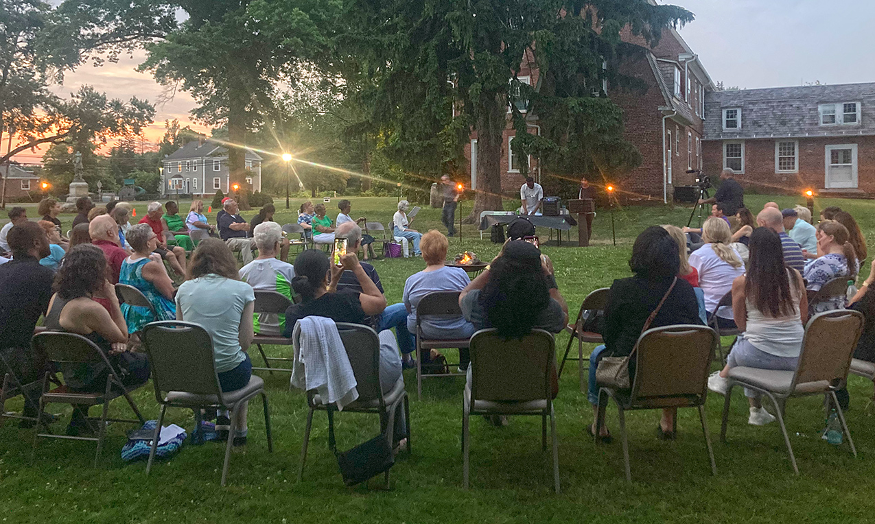 Juneteenth firelight reading