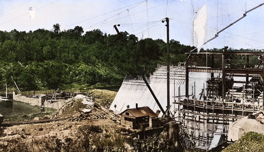 Rainbow Dam under construction