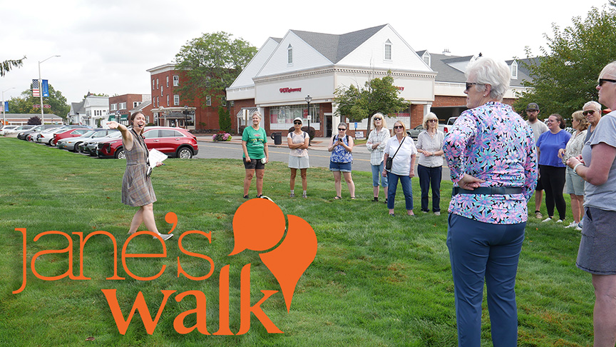 Jane's Walk on the town green